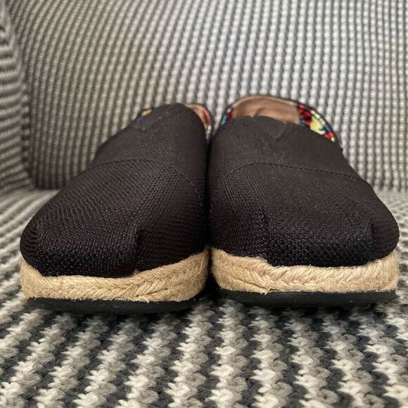 BOBS by Skechers black wedge espadrille women’s shoe size 9 - Picture 6 of 16